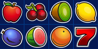 Die Symbole des Fruits 'n Sevens Spielautomaten von Novoline